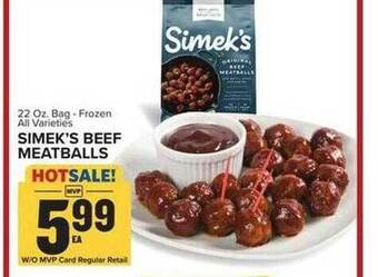 Food Lion Simek's beef meatballs offer