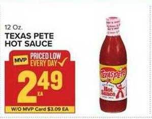 Food Lion Texas pete hot sauce offer