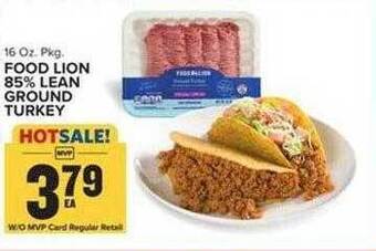 Food Lion Food lion 85% lean ground turkey offer