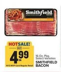 Food Lion Smithfield bacon offer