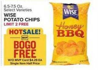 Food Lion Wise potato chips offer
