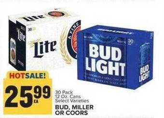 Food Lion Bud, miller or coors offer