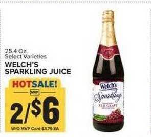 Food Lion Welch's sparkling juice offer