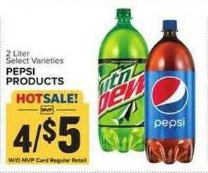 Food Lion Pepsi products offer