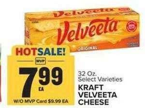 Food Lion Kraft velveeta cheese offer