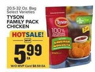Food Lion Tyson family pack chicken offer
