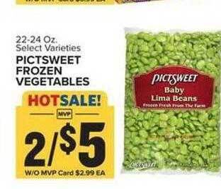 Food Lion Pictsweet frozen vegetables offer