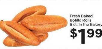 Foods Co Fresh baked bolillo rolls offer