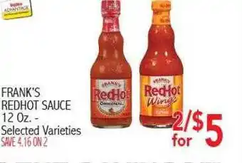 Ingles Markets Frank's redhot sauce offer