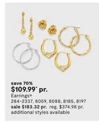 JC Penney Earrings offer