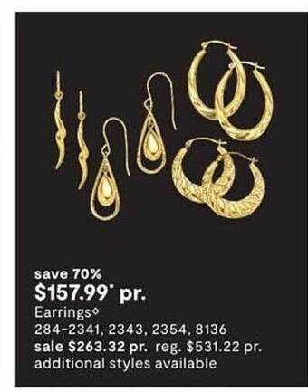 JC Penney Earrings offer