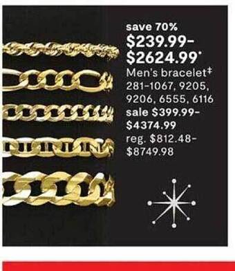 JC Penney Men's bracelet offer