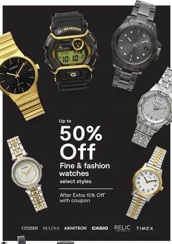 JC Penney Fine & fashion watches offer