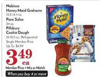 Pavilions Nabisco honey maid grahams, pace salsa or pillsbury cookie dough offer