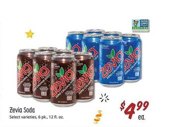 Sprouts Farmers Market Zevia soda offer