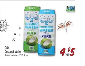 Sprouts Farmers Market C20 coconut water offer