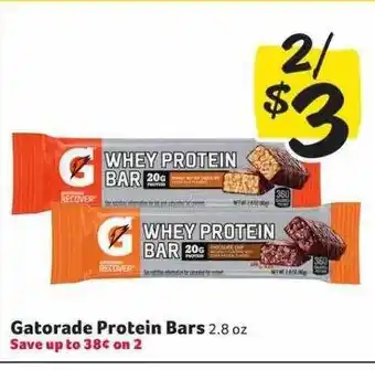 Winn Dixie Gatorade protein bars offer