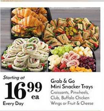 Pavilions Grab & go mini snacker trays offer