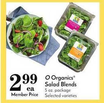 Pavilions O organics salad blends offer