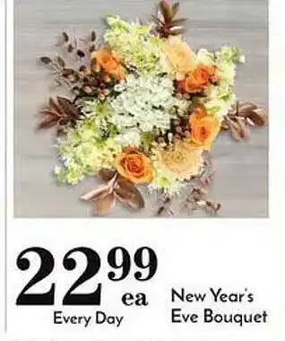 Pavilions New year's eve bouquet offer