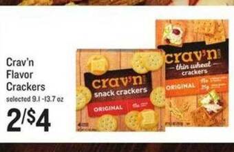 Lowes Foods Crav'n flavor crackers offer