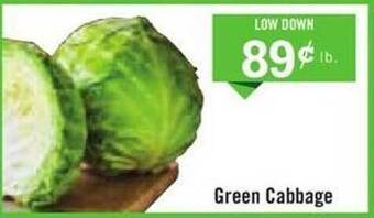 Price Chopper Green cabbage offer