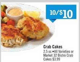 Price Chopper Crab cakes offer