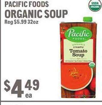 New Seasons Market Pacific foods organic soup offer