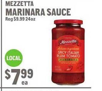 New Seasons Market Mezzetta marinara sauce offer