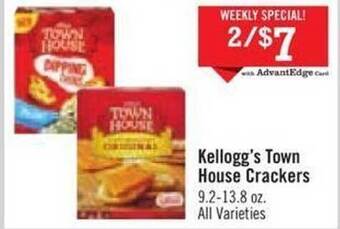 Price Chopper Kellogg's town house crackers offer