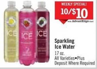 Price Chopper Sparkling ice water offer