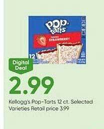 Stater Bros Kellogg's pop-tarts offer