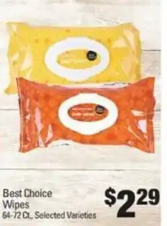 IGA Best Choice Wipes 64-72 Ct. offer