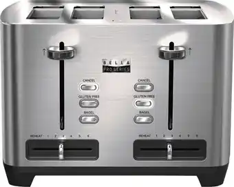 Best Buy Bella pro series - 4-slice wide-slot toaster - stainless steel offer