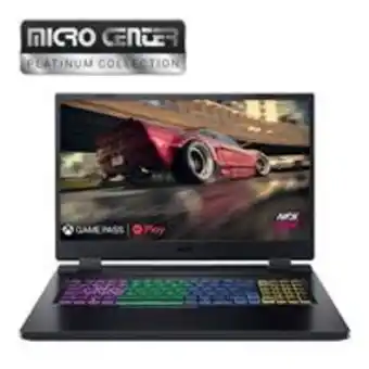 Micro Center Nitro 5 an517-42-r85s 17.3" gaming laptop computer platinum collection - black offer