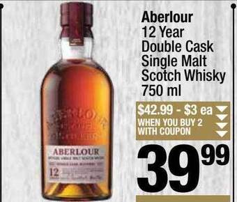 Super King Markets Aberlour 12 year double cask single malt scotch whisky offer