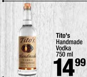 Super King Markets Tito's handmade vodka offer