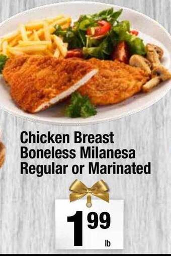 Super King Markets Chicken breast boneless milanesa regular or marinated offer