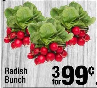Super King Markets Radish bunch offer