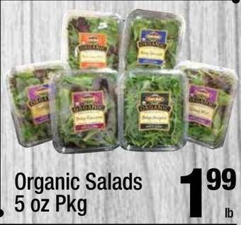 Super King Markets Organic salads offer