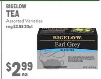 New Seasons Market Bigelow tea offer