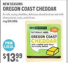 New Seasons Market New seasons oregon coast cheddar offer