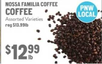 New Seasons Market Nossa familia coffee coffee offer