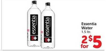 Vons Essentia water offer