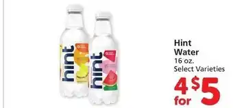 Vons Hint water offer