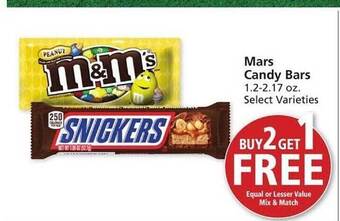 Vons Mars candy bars offer