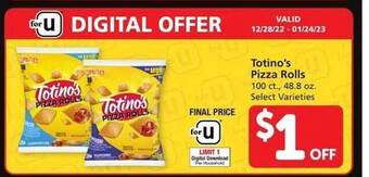 Vons Totino's pizza rolls offer