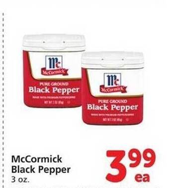 Vons Mccormick black pepper offer