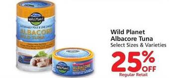 Vons Wild planet albacore tuna offer