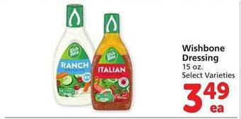 Vons Wishbone dressing offer